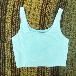 Art Class Light Blue Cropped Tank Top